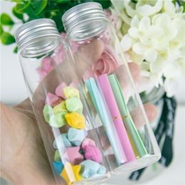 37*120*24mm 90ml Glass Bottles Aluminium Cap Transparent Clear Liquid Gift Candy Container Empty Wishing Jars 12pcslot