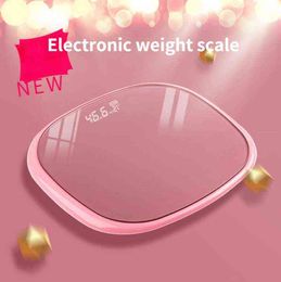 Anti-impact round edge bluetooth weight scale weight loss smart electronic scale charging weight scale home H1229