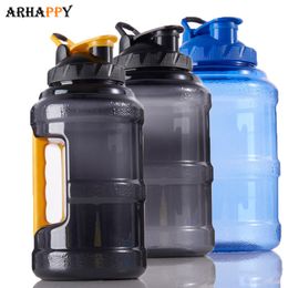 2.5L Wide Mouth Plastic Sport Water Bottle Outdoor Sports Large Capacity Water Bottle Space BPA Free Drinking Bottle Water 201105