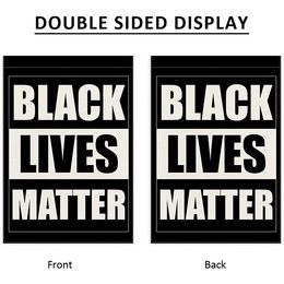 Black Lives Matter Garden Flags 30x45cm 100D Polyester, Double Sided 3 layers