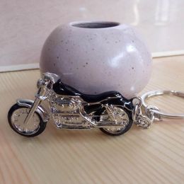 Keychains Fashion Mountain Motorcycle Key Chain Model Car Ring Holder Charm 3D Crafts Party Gift Keychain1