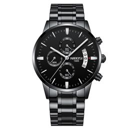 caijiamin-NIBOSI Relogio Masculino Men Watches Luxury Famous Top Brand Men's Fashion Casual Dress Watch Military Quartz Wristwatches Saat