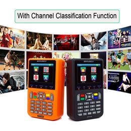 DVB-S/S2 V9 Finder Digital Satellite Finder HD3.5 inch LCD H.265 MPEG-4 DVB S S2 Satellite Meter Full 1080P FTA Satfinder