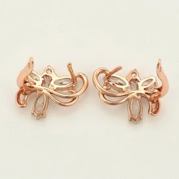 Hot Sale Vintage Special Popular Rose Gold-color Plated Earrings Jewellery for Women Simple Family Gifts