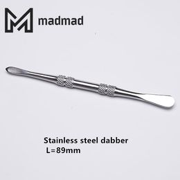 Classic smoking stainless steel dabber 89mm wax atomizer tool dabble polished surface use for glass bongs quartz bangers oil rigs