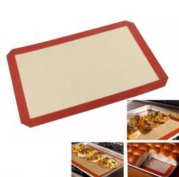 Large Red Non-stick Silicone Mat Square Food Grade Non Stick Baking Cookie Sheets size 8.5" X 11.5 " SN5055