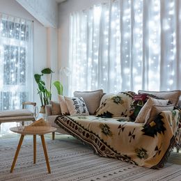 LED Dropship 3x3 Christmas String Lights For Curtains/Home Decoration with Remote Fairy Lights Light Holiday Lights Garland Y201020