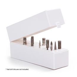 30 Holes Nail Drill Bits Holder Case Stand Displayer Organizer Container Nails Tools Dustproof Manicure Tools