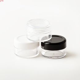 5g X 200 Empty Cosmetic Cream Jar Sample Bottles Containers Transparent Plastic Jars Pot For Nail Art PS Tin Canhigh qualtity