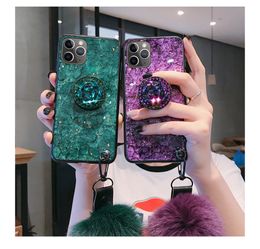 Diamond holder Marble Glitter bling phone cases for iphone 13 12 pro max 11 XR XS 7G 8G 6S