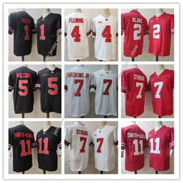 Mens 2022 Playoff College Ohio State Buckeyes Football Jersey 11 Jaxon Smith-Njigba 1 Justin Fields 7 C.J. Stroud 2 Chris Olave 4 Julian Fleming 5 Garrett Wilson 7 Haskins