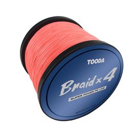 2022 New Arrivaled TOODA 4 Strands Braided Fishing Line 100M PE Line Strength Japanese Braided Wire Accessories Multicolors