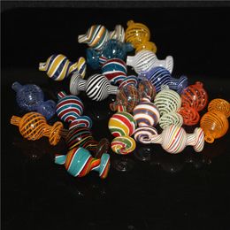 hookahs Colour 25mm 28mmOD Carb Caps Heady Glass Bubble Cap For Flat Top Quartz Banger Nails Dab Rigs Pipes