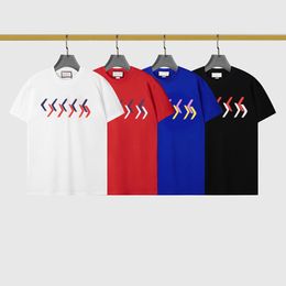 Men's T-Shirts Designer 2022 Fashion New Simple Letter Printed Round Neck Short Sleeves All Matches for Men and Women Black White VC4S