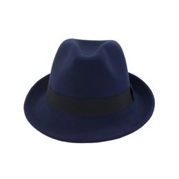 Hemming Cap Formal Warping Brim Sun Small Headgear Woolen Jazz Woman Man Fashion Hat Accesories Winter New Arrival 10 5np K2