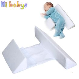 Baby Shaping Side Sleeper Pillow Newborn Sleep Positioner Wedge Crib Anti Rollover Cot Nursing Soft Pillow Baby Sleeping Care LJ200916