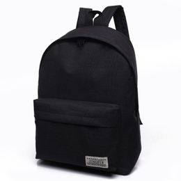 Cheap Women Canvas Backpack Black Men Travel Bag Pack SchoolBags for Teenagers Couple Backpacks Softback Bookbag
