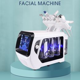 Multifunction 6 Handles Skin Care H2o2 Hydrogen Oxygen Small Bubble Face Cleaning Skin Peeling Water Facial Care Jet Machine