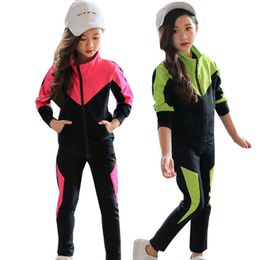 Girls Clothing Set Children 2020 Spring Autumn Sports Suit Long Sleeve Girls Tracksuits for Kids Clothes 4 6 8 10 12 13 Years G0119
