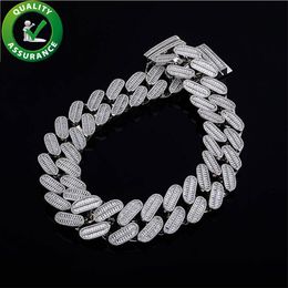 Luxury Designer Necklace Hip Hop Bling Jewellery Men 39mm Width Crude 24inch Long Cuban Link Chain Iced Out Diamond Chains Luxury Designer