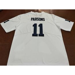 2024 Lady and Youth Penn State Nittany Lion Micah Parsons name#11 real Full embroidery Jersey Size S-4XL or custom any name or number jersey