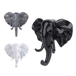 Hooks & Rails Elephant Animal Decor Hook ABS Bathroom Keys Scarf Clothes Wall QP21