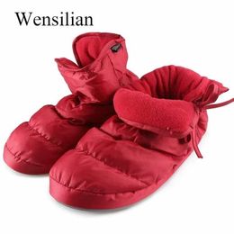 Winter Fluffy Furry Slippers Down House Slippers Waterproof Keep Warm Indoor Fur Slides Home Shoes Pantoffels Dames Y200106