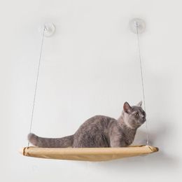 Cute Pet Hanging Beds Bearing 20kg Cat Sunny Seat Window Mount Pet Cat Hammock Comfortable Bed