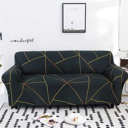 elastic stretch string UK - string printed sofa covers for living room elastic stretch slipcover sectional corner 1 2 3 4-seater 220108