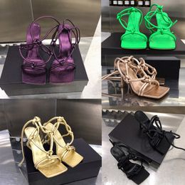 Fashion luxury women designer sandals designer Flip Flops leather Strappy sandals new dress shoes summer wedding woman high heels