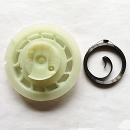 Pulley rewind spring 499901 fits briggs & stratton classic & sprint 9 10 CID recoil starter pulley assembly nylon