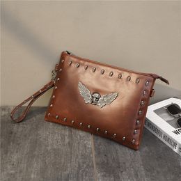 Men Clutch Bag Fashion Letter Women Cosmetic Bags High Quality Handbag Top Designer Flap Men's Business Briefcase