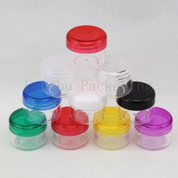 20g Esvaziar Creme Cosmetic Container Colorido Tampas Maquiagem Jar, Clear Display garrafa pó pote de plástico mais tamanhos