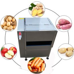 cassavagingercarrot peeling and washing machine vegetable processing machinepotato washer peeler machine washing peeling machine150-220 kg/h