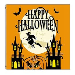 Halloween Flag 3x5 feet Custom Double Stitched High Quality Factory Directly Supply Polyester with Brass Grommets