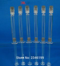 3ML100pcs/lot Needle Container, Mask Essence Eye Cream Refillable Tube, Cosmetic Syringe Skin Care Container with Luer L