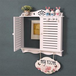 Nordic Electric Metre Occlusion Box Simple Hollow Carved Wall Ornament Frame Home White PVC Board Distribution Box LJ200812