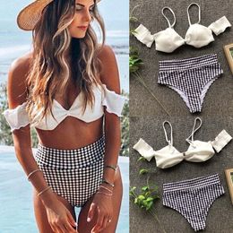 Women's Swimming Suit Sexy Bikini Swimsuit Fashion Sexy Women Bikini Push-Up Pad Swimwear Bathing Swimsuit Beachwear Set T200708