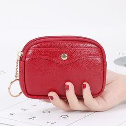 200pcs Coin Purses Women PU Shell Shaped Zipper Short Small Wallet