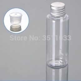 50ml Refillable PET Bottles Packaging Aluminium Cap Plastic Lotion Cream Packing Bottle Empty Cosmetic Container with Lids