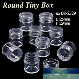 25x29MM Packing Bottles Acrylicbottles with screw cap round boxes storage for DIY Nail Art Perfume Accessory Jewellery beads Crafts container