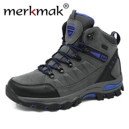 Merkmak Hot Sale Winter Waterproof Outdoor Snow Boots Fur Warm Casual Men Shoes Non Slip Couple Sneakers Y200915