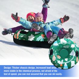 Christmas Gift Inflatable Ski Ring Winter Toy Thickened Wear Resistant Inflatable Ski Rings Q0705