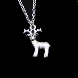 Fashion 23*20mm Sika Deer Pendant Necklace Link Chain For Female Choker Necklace Creative Jewellery party Gift