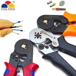 COLORS HSC8 6-4 0.25-6mm2 23-10AWG crimping pliers 700pcs terminals for tube type needle type terminal crimp self-adjusting tool Y200321