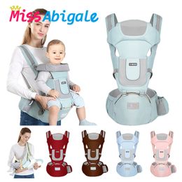 MissAbigale Ergonomic NewBorn Baby Carrier Infant Kids Backpack Hipseat Sling Front Facing Kangaroo Baby Wrap for Baby Travel LJ200915