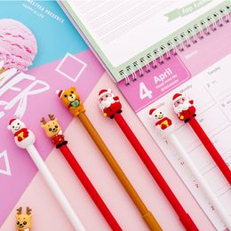 40 PCs office stationery creative cartoon Christmas series neutral pen Christmas gifts 201202