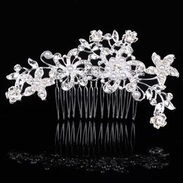 Headpieces Fashion Bridal Wedding Stunning Rhinestone Fine Comb Jewelry Crystal Pearl Hair Headpieces