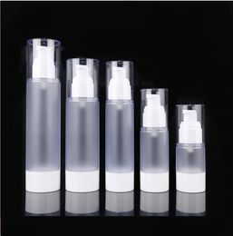 50ML FROSTED airless bottle plastic for serum/lotion/emulsion/ liquid foundation sunscreen essence skin care packing