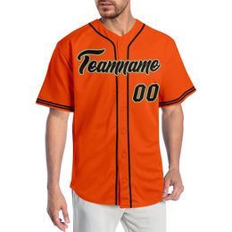 Custom Orange Black-Old Gold-001 Authentic Baseball Jersey